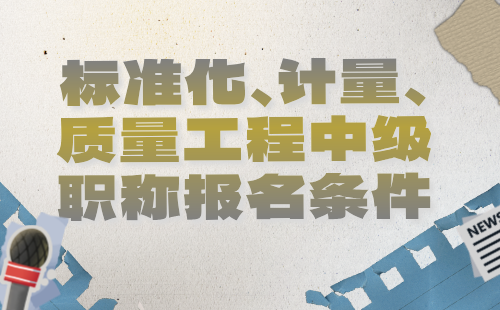 2024年标准化计量质量工程中级职称报名条件：标准化工程专业工程师